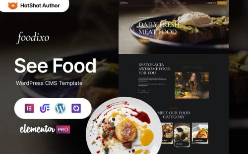 Foodixo - Sea Food Restaurant Elementor WordPress Theme theme free